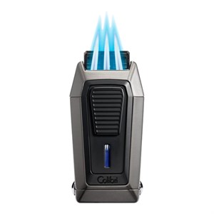 Colibri Quantum Blue Üç Torch V-Cut Kesicili Puro Çakmağı