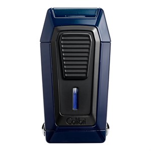 Colibri Quantum Navy Blue Üç Torch V-Cut Kesicili Puro Çakmağı
