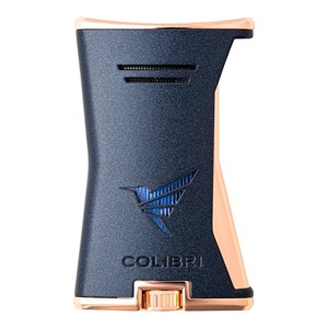 Colibri Slim Lacivert/Rose Gold Tek Alevli Puro Çakmağı