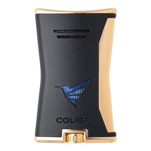 Colibri Slim Siyah/Gold Tek Alevli Puro Çakmağı