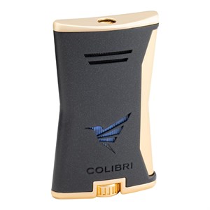 Colibri Slim Siyah/Gold Tek Alevli Puro Çakmağı
