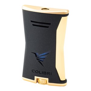 Colibri Slim Siyah/Gold Tek Alevli Puro Çakmağı