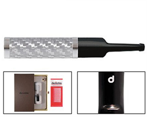 Denicotea 25007 Karbon Filtreli 6-9mm Lüks Slim Sig.Ağızlığı Karbon Silver