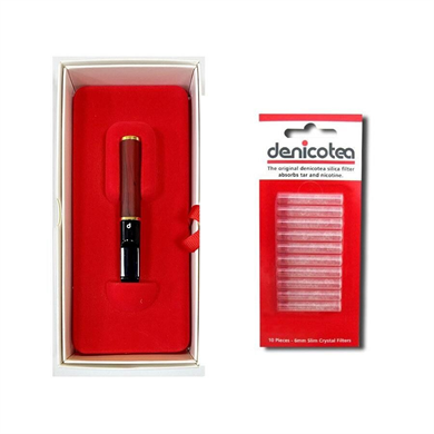 Denicotea Nice 25100 Karbon Filtreli 6mm Lüks Sig.Ağızlığı Maun