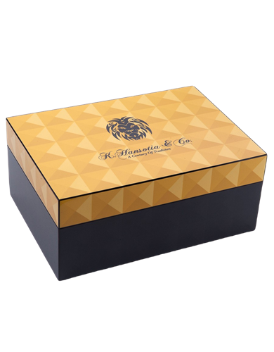 Hansotia Humidor Puro Kutusu Siyah Camlı