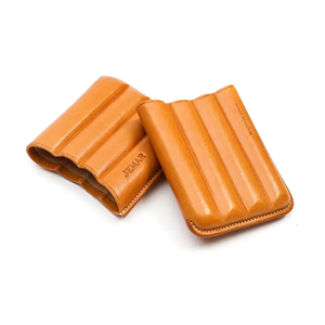 Jemar 4 Puro kapasiteli 36 ring Deri Puro/Cigarillo Kılıfı Taba