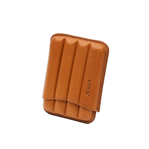 Jemar 4 Puro kapasiteli 36 ring Deri Puro/Cigarillo Kılıfı Taba