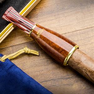 Lubinski 4 Boy Kullanım Briar Puro Ağızlığı 9mm Filtreli Long Smooth (38-57 Ring)