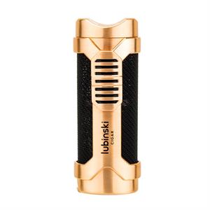 Lubinski Cigar Sehpa Kapaklı Delicili Tek Torch Puro Çakmağı Gold