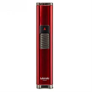 Lubinski Cigar Slim Cetvelli Ve Sehpalı Çift Torch Puro Çakmağı Kırmızı