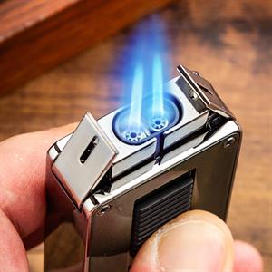 Lubinski Design Yeni Seri Çift Torch Delicili Puro Çakmağı White