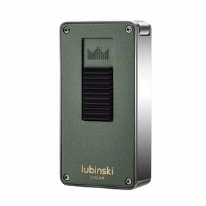 Lubinski Design Yeni Seri Çift Torch Delicili Puro Çakmağı Yeşil