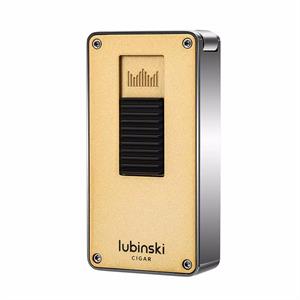 Lubinski Design Yeni Seri Çift Torch Delicili Puro Çakmağı Gold