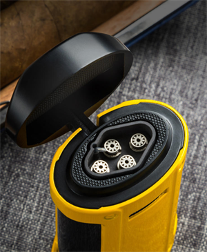 Lubinski Dört Torch Sehpalı Puro Çakmağı Sarı