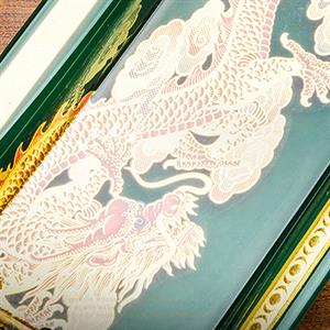 Lubinski Elegant Dragon İkili Dikdörtgen Puro Küllüğü Yeşil