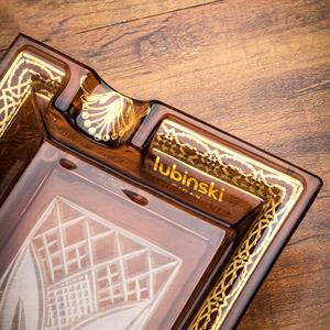 Lubinski Elegant Wings İkili Dikdörtgen Puro Küllüğü Kahve