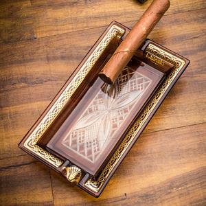 Lubinski Elegant Wings İkili Dikdörtgen Puro Küllüğü Kahve