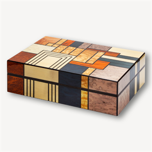 Lubinski İspanyol Sedir Puro Kutusu Humidor Abstract 30s