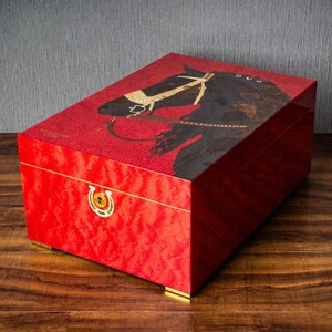 Lubinski Limited Edt.Year Of Horse Puro Kutusu Humidor 120s Kahve