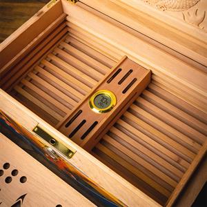 Lubinski Limited Edt. Parmakizi Kilitli Blue Dragon Claw Humidor Puro Kutusu 80s