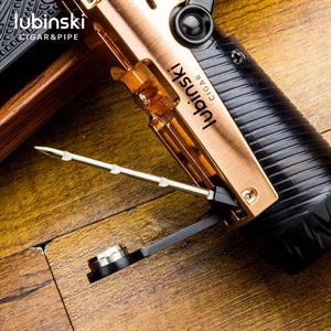 Lubinski Lion İğneli + Delicili Tek Torch Puro Çakmağı Silver