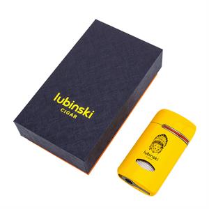 Lubinski Lion Kapaklı Delicili Tek Torch Puro Çakmağı Gunmetal