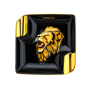 Lubinski Lion Porselen Puro Küllüğü Siyah/Gold 2li
