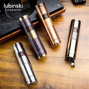 Lubinski Lion Slim Delicili Üç Torch Puro Çakmağı Gunmetal