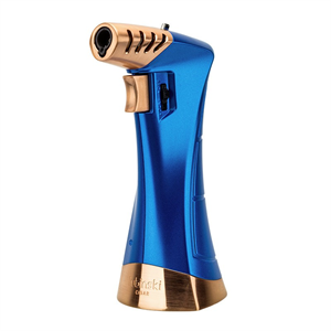 Lubinski New Design Çok Fonksiyonlu Tek Torch Büyük Masa Tipi Puro Çakmağı Blue