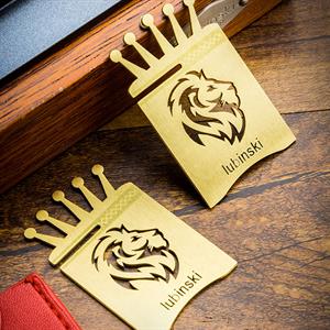 Lubinski New Lion Özel İşleme Motifli Puro Sehpası Gold Lion-2
