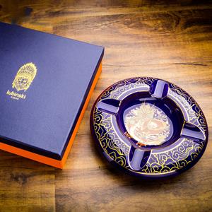 Lubinski Premium Yeni Seri Dörtlü Yuvarlak Puro Küllüğü Mavi