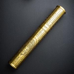 Lubinski Puro Saklama Silindiri Çelik Tüp Kılıf Gold İşleme(60 Ring)