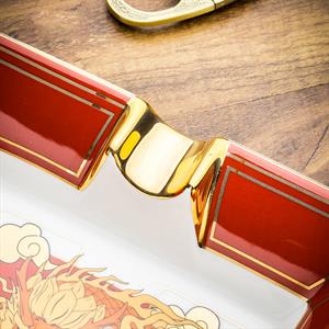 Lubinski Red Elegant Chinise Dragon İkili Puro Küllüğü