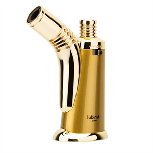 Lubinski Retro Tek Torch Masa Tipi Puro Çakmağı Gold