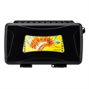 Lubinski Seyahat Puro Kutusu Humidor Kırılmaz Plastik Siyah Kızılderili 5s