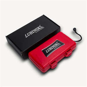 Lubinski Seyahat Puro Kutusu Humidor Kırılmaz Plastik Kırmızı 5s
