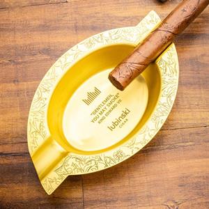 Lubinski Special Edt. Pirinç Metal İkili Puro Küllüğü - Pattern