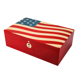 Lubinski Special Edt. Parmakizi Kilitli Puro Kutusu Humidor Flag 60s