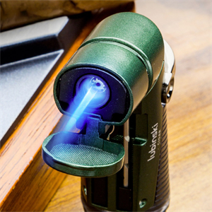 Lubinski Tek Torch İğneli Ve Delicili Puro Çakmağı Gri