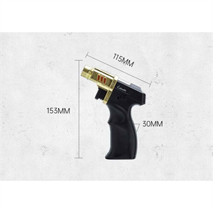 Lubinski Tek Torch Puro Masa Çakmağı Black-Gold