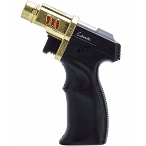 Lubinski Tek Torch Puro Masa Çakmağı Black-Gold