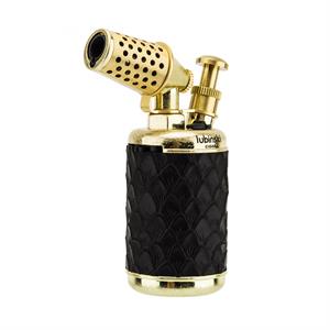 Lubinski Vintage Tek Torch Masa Tipi Puro Çakmağı Siyah