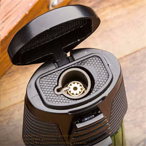 Lubinski Yeni Seri Basic Tek Torch Sehpalı Puro Çakmağı Yeşil