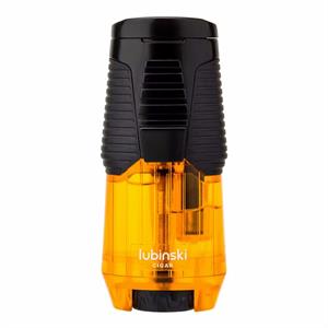 Lubinski Yeni Seri Basic Tek Torch Sehpalı Puro Çakmağı Turuncu