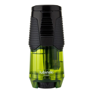 Lubinski Yeni Seri Basic Tek Torch Sehpalı Puro Çakmağı Yeşil