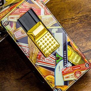 Lubinski Yeni Seri Cuban Design Üçlü Puro Seti Çakmak+Kesici+Küllük