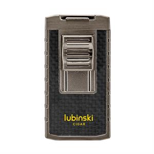 Lubinski Yeni Stil Delicili Çift Torch Puro Çakmağı Gunmetal