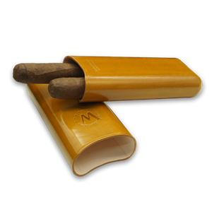 Montes Gerçek Deri El Yapımı Puro Kılıfı İkili (65 Ring) Munich