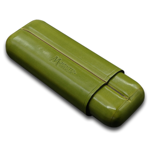 Montes Gerçek Deri El Yapımı Puro Kılıfı İkili (52 Ring) Grass