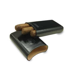 Montes Gerçek Deri El Yapımı Puro Kılıfı Üçlü (52 Ring) Londres